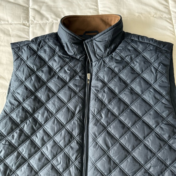 Brooks Brothers Big & Tall Paddock Diamond Quilted Vest - Picture 7 of 8